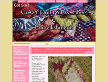 Tablet Screenshot of crazyquiltsilk.com